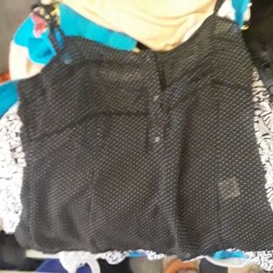 Lingerie black shirt